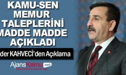 Kamu -Sen, Memur Taleplerini Madde Madde Açıkladı!