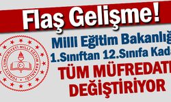 MEB'de 1.Sınıftan 12. Sınıfa Kadar Tüm Müfredat Değişiyor!