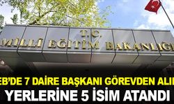 MEB'de 7 daire başkanı görevden alındı! Yerlerine 5 isim atandı