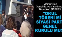Özel Okulda 29 Ekim Töreninde Ülke Yönetimine Ağır Sözler