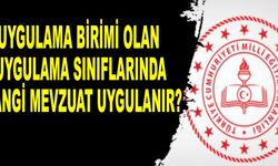 Uygulama birimi olan uygulama sınıflarında hangi mevzuat uygulanır?