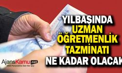 Uzman Öğretmenlik Tazminatı Yılbaşında Kaç TL Olacak?