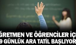 Ara Tatil Ne Zaman Başlıyor?