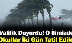 O İlimizde Okullar İki Gün Tatil Edildi