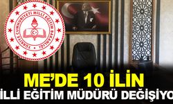 10 İlin Milli Eğitim Müdürü Değişiyor
