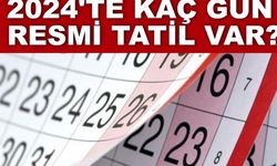 2024'te kaç gün resmi tatil var?