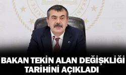 Bakan Yusuf Tekin Alan Değişikliği İçin Başvuru Tarihlerini Açıkladı