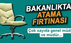Bakanlıkta Atama Fırtınası Çok Sayıda İsim Görevden Alınıp Yerlerine Atama Yapıldı