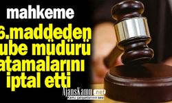 Mahkeme, 76. Madde MEB Şube Müdürü Atamalarını İptal Etti
