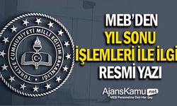 MEB'den Yılsonu İşlemleri İle İlgili Resmi Yazı