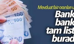 Mevduatta faiz oranları uçtu: Hangi banka ne kadar faiz veriyor?