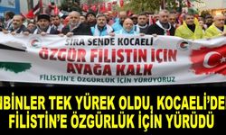 Onbinler Tek Yürek Oldu, Kocaeli’den Filistin’e Özgürlük İçin Yürüdü