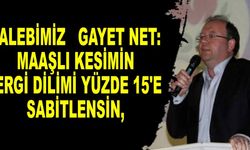 Talebimiz gayet net: Maaşlı kesimin vergi dilimi, %15'e sabitlensin