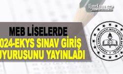 2024 MEB-EKYS'nin tarihi ve başvuru sürecine ilişkin duyuru yayımlandı.