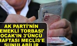 AK Parti'nin 'Emekli Torbası' Ocak'ın 3'üncü haftası Meclis'e sunulabilir