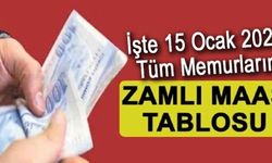 İşte yüzde 49,25 zamma göre meslek meslek memur maaş tablosu