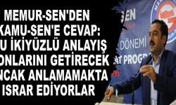 Memur-Sen'den Kamu-Sen'e Sert Cevap!