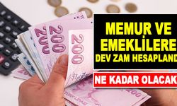Memur ve emekli maaşlarında dev zam hesaplandı! İşte hesaplanan tablolar..