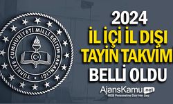 2024 İl içi ve il dışı tayin takvimi belli oldu!