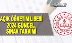 Açık Öğretim Lisesi (AÖL) 2023-2024 Sınav Takvimi (Güncel)
