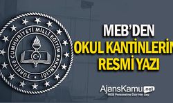 MEB'den okul kantinlerine yönelik Resmi Yazı
