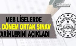 Ortaokul ve liselerde yapılacak "ortak sınav" tarihleri belli oldu