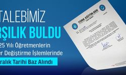 2025 yılı öğretmenlerin yer değiştirmelerinde 31 aralık tarihi baz alındı
