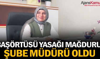 Başörtüsü yasağı mağduru, şube müdürü oldu