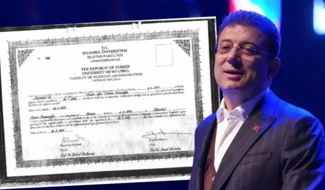 İMAMOĞLU'nun Diploması Üniversite Veri Tabanından Silindi